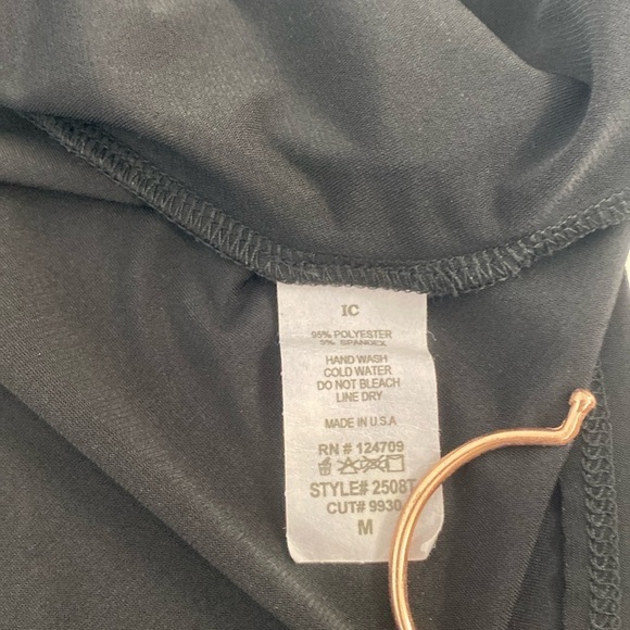 IC By Connie Blouse Boho Layered Women's Medium Black - Picture 8 of 9